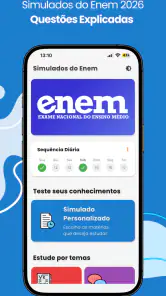 Simulados do Enem 2026 screenshot