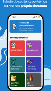 Simulados do Enem 2026 screenshot