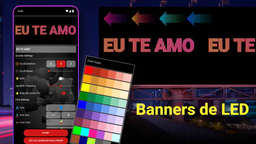 Sinal LED Digital - Texto LED 1