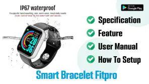Smart Bracelet Fitpro App Hint screenshot