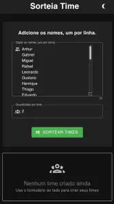Sorteia Time screenshot