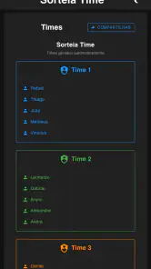 Sorteia Time screenshot