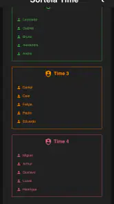 Sorteia Time screenshot
