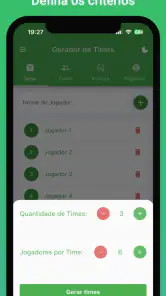 Sorteio de Times screenshot