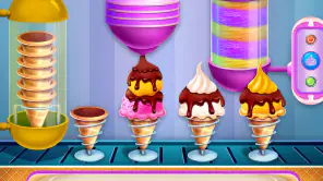 sorvete cone Bolinho cozimento screenshot