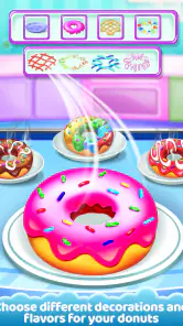 sorvete cone Bolinho cozimento screenshot