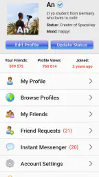 SpaceHey Mobile – Retro social 1