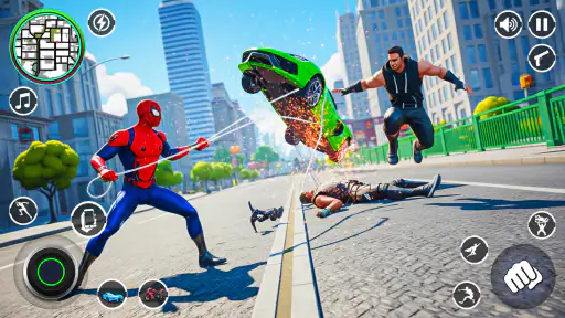 Spider Rope Hero Rescue City 2