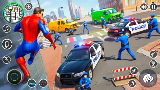 Spider Rope Hero Rescue City 3