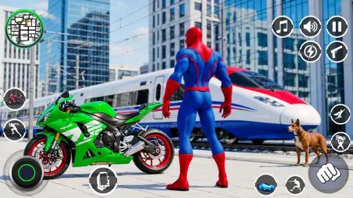 Spider Rope Hero Rescue City 4