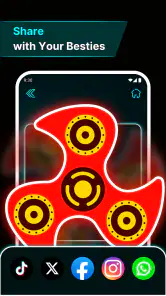 Spinner de dedo: arte neon screenshot