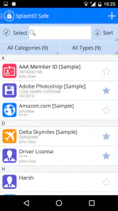 SplashID Password Manager screenshot