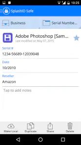 SplashID Password Manager screenshot