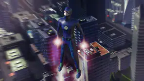Super herói voando jogo herói screenshot
