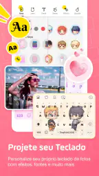 Teclado Emoji Facemoji & Fonts 1