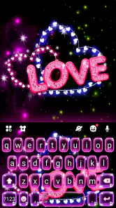 Teclado Neon Love screenshot