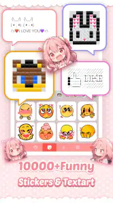 Teclado Pink Cute Hippo screenshot