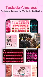 Tema de Teclado Neon Love screenshot