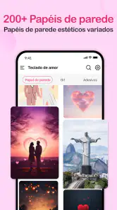 Tema de Teclado Neon Love screenshot