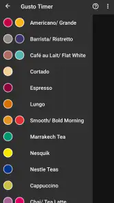Temporizador Dolce Gusto Touch screenshot