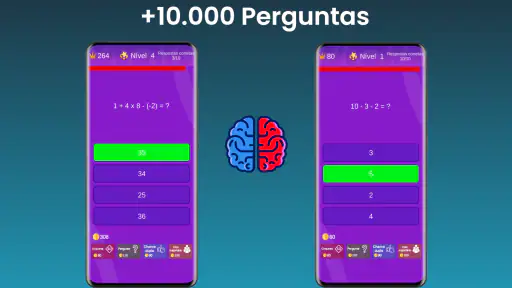 Teste de Matemática - Cérebro 8