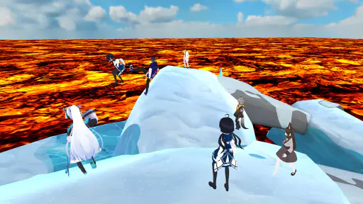 The floor is lava game parkour 4