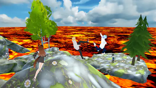 The floor is lava game parkour 5