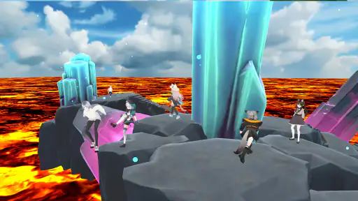 The floor is lava game parkour 8
