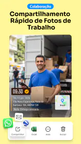 Timemark: Foto com hora, local screenshot