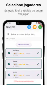 Tira Time: Sorteio de times screenshot