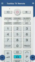 Toshiba Smart TV Remote 7