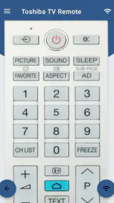 Toshiba Smart TV Remote screenshot