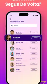 Unfollower Tracker MyFollowers screenshot