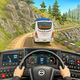US Highway Bus drive 3D Game 1