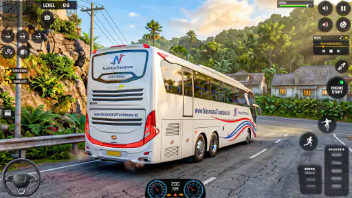 US Highway Bus drive 3D Game 2