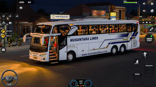 US Highway Bus drive 3D Game 3