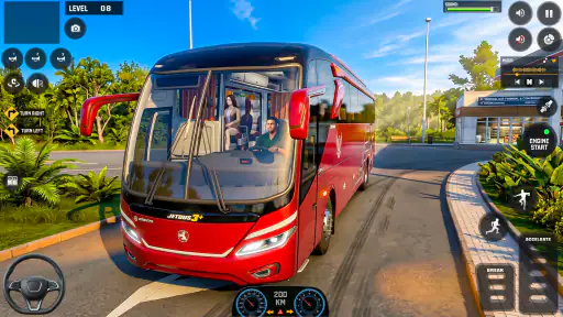 US Highway Bus drive 3D Game 4