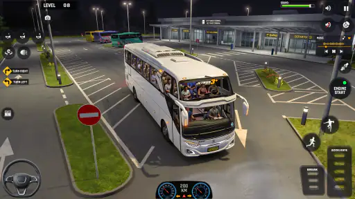 US Highway Bus drive 3D Game 5