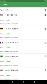 Wabi - Número telefone virtual screenshot
