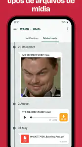WAMR: mensagens apagadas screenshot