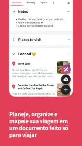 Wanderlog Organizador viagens screenshot