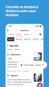 Wanderlog Organizador viagens screenshot