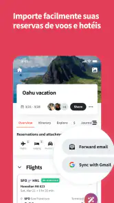 Wanderlog Organizador viagens screenshot