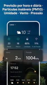 WeatherPop Português (+alarme) screenshot
