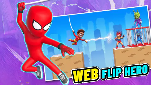 Web Flip Hero: Swing & Hit 6