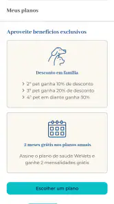 WeVets: Plano de Saúde Pet screenshot