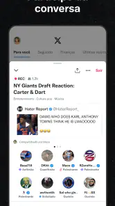 X (Antigo Twitter) screenshot