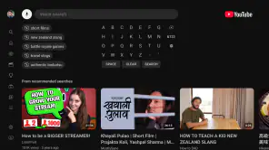 YouTube for Android TV screenshot