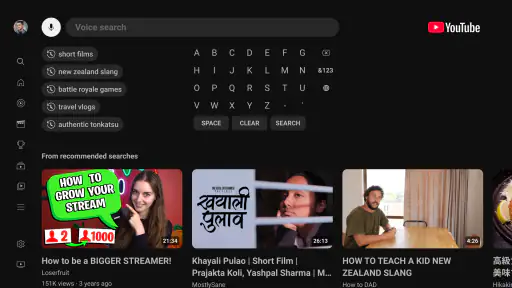 YouTube for Android TV 3