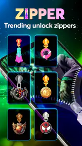 Zipper Lock Screen: Zip Locker screenshot